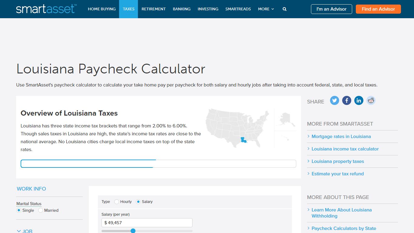 Louisiana Paycheck Calculator - SmartAsset